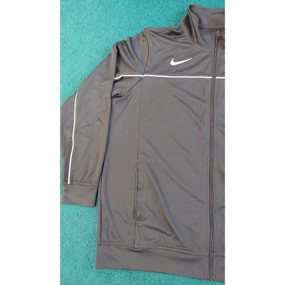 NIKE DRI-FIT MEN'S XL GRAY FULL ZIP LIGHTWEIGHT JACKET - Picture 2 of 7